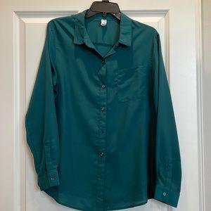 Hunter green button down!